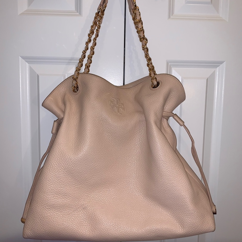 Blush Pink Tory Burch Large Shoulder Bag Tote